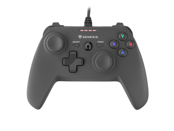 Controller cu fir genesis mangan p58, interfata usb, numar butoane 12, lungime cablu 180 cm, compatibilitate pc, ps3, negru