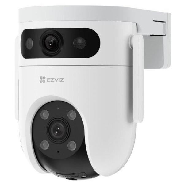 Camera de supraveghere ezviz h9c dual wi-fi rezolutie video: 2304 × 1296 lentila fixa: 2.8mm unghi de vizualizare: orizontal: 108°, vertical: 56°, diagonal 130° distanta iluminator ir: 30 m compresie video: h.265 / h.264 detectarea formei umane alimentate
