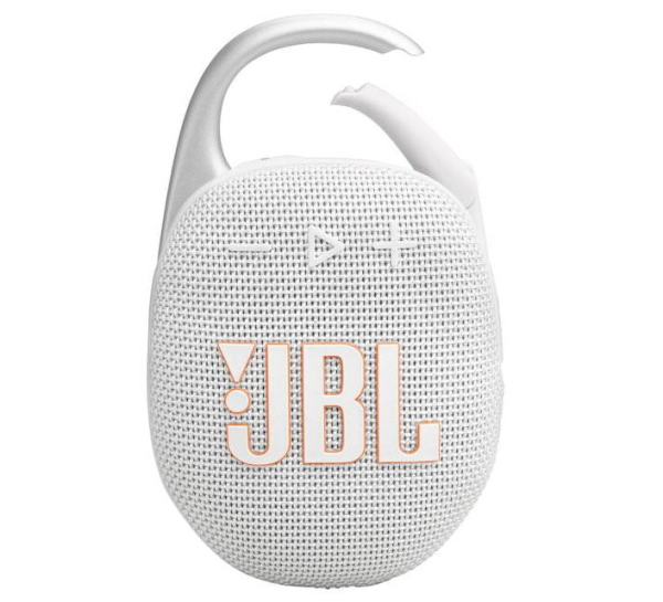 Jbl clip5 portablebluetoothspeaker white