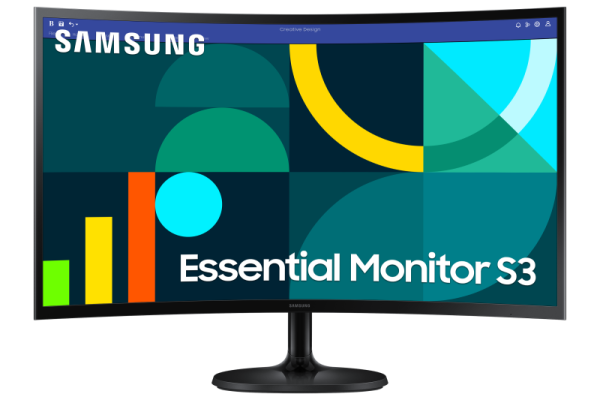 Monitor samsung 27" ls27d360gauxen, curvature: 1800r, diagonal (inch): 27, diagonal (cm): 68.58, aspect ratio: 16:9, panel: va, resolution: 1920x1080, refresh rate: 100hz, response time gtg: 4ms, brightness (max): 250 cd/m², contrast (static) : 3000:1, vi