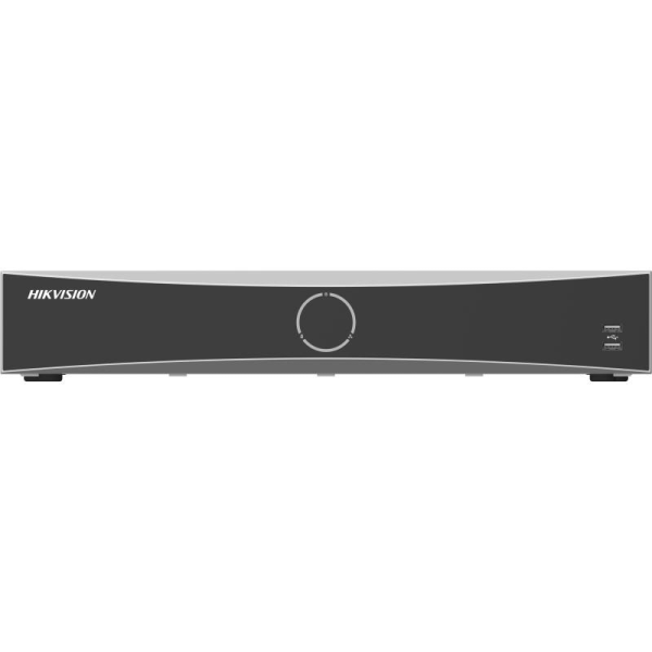 Nvr hikvision 32 canale ds-7732nxi-k4/16p(d)/alm16+9, 2-ch@12 mp or 4- ch@8 mp or 8-ch@4 mp or 16-ch@1080p, h.265+/h.265/h.264+/h.264, iesiri: hdmi/vga, contine 4 intrari si 1 iesire de alarma, 4 sata max 16tb, alimentare: 100 to 240 vac, 50 to 60hz, dime