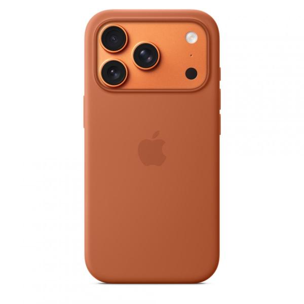 Iphone 17 pro silicone case with magsafe – terra cotta