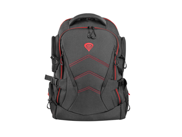 Rucsac laptop genesis pallad 550, compatibil dimensiune laptop 17.3 ", total numar buzunare 19, material polyester, capacitate 24 l, negru