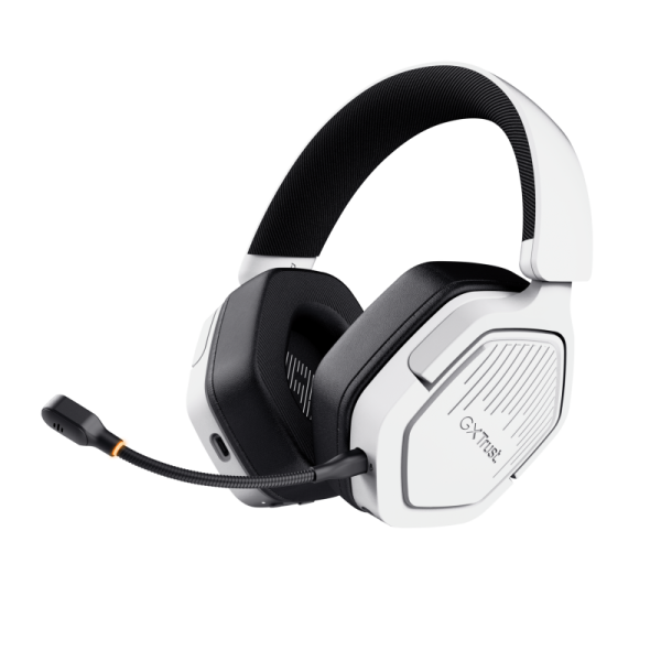 Casti wireless trust gxt 492w carus, material abs, conector 3.5mm, frecventa raspuns 20 hz, 20.000 hz, sunet stereo, nivel sunet 104 db, alb