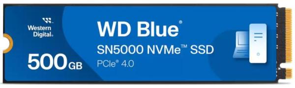 Western digital blue sn5000. ssd capacity: 500 gb, ssd form factor: m.2, read speed: 5000 mb/s, write speed: 4000 mb/s, data transfer rate: 5.5 gbit/s, component for: pc/laptop