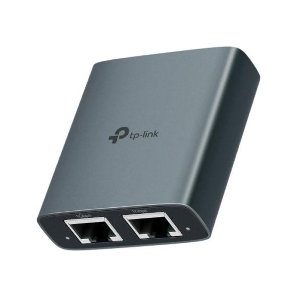 Tp link 1 to 2 gigabit ethernet splitter, 3× 10/100/1000 mbps rj45 ports, alimentare usb-c, 5vdc/0.3a