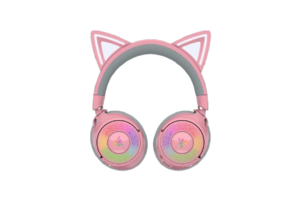 Casti wireless razer kraken kitty v3 pro, thx spatial audio, iluminare rgb, frecventa raspuns 20 hz - 28 khz,  microfon detasabil unidirectional, roz