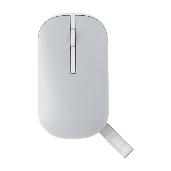 Asus marshmallow mouse md100. form factor: ambidextrous. movement detection technology: optical, device interface: rf wireless + bluetooth, movement resolution: 1600 dpi, buttons type: pressed buttons, buttons quantity: 3, scroll type: wheel. power source