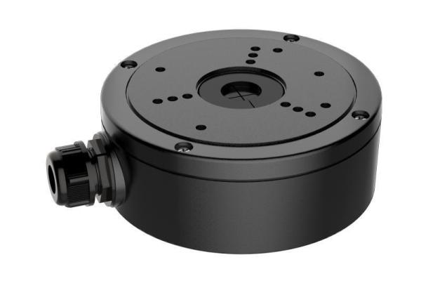 Hikvision junction box ds-1280zj-s/bk ideala pentru montarea camerelor dome/bullet si protejarea cablurilor de legaturi. confectionata din metal si poate sustine pana la 4.5 kg, culoare alba, dimensiuni :137 mm × 54 mm × 171.5 mm, greutate : 0.66kg, culoa