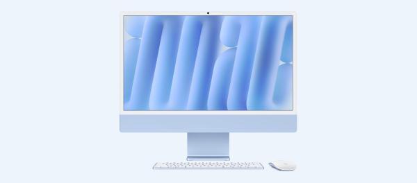 Apple imac 24" retina 4.5k/ apple m4 (cpu 10-core, gpu 10-core, neuralengine 16-core)/24gb/1tb - blue - int kb (2024)  (cto from md2t4ro/a)