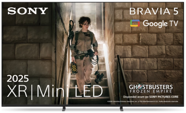 Televizor sony bravia 5 xr l mini led 55xr55, 139 cm, smart google tv, 4k ultra hd, 100 hz, clasa e