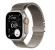 Apple watch ultra 3 gps + cellular 49mm natural titanium case with natural titanium milanese loop - small
