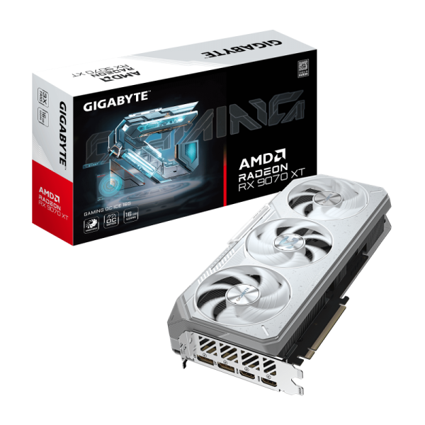 Placa de baza gigabyte geforce radeon rx 9070xt gm oc ice