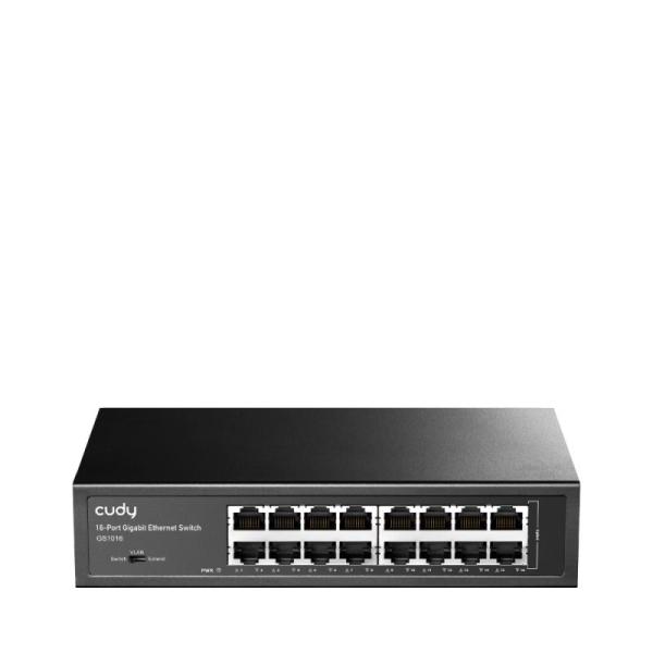 Switch cudy 16-port gigabit metal, gigabit ethernet (10/100/1000), cat3, cat4, cat5, cat5e, cat6