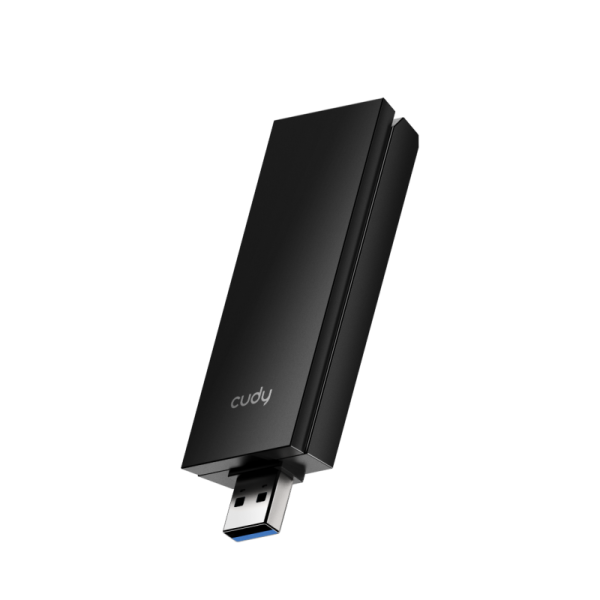 Adaptor wireless cudy wu5400, ax5400, wi-fi 6 tri-band, 2 x antene interne, standard wireless 802.11 a/b/g/n/ac/ax