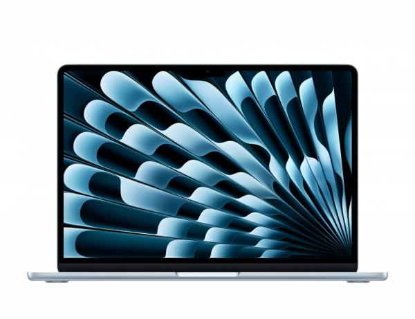 Macbook air 13.6" retina/apple m4 (cpu 10-core, gpu 10-core, neural engine16-core)/16gb/512gb - sky blue - us kb (2025) 35w usb‑c (cto frommc6u4ro/a)