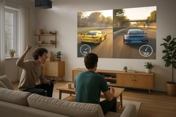 Videoproiector optoma photon life pk31, 4k uhd (3840x2160), 1600/ 900 lumeni, 200.000:1, 16:9/ 4:3, diagonala 1.52m ~ 3.81m (60" ~ 150"), 3led 30.000 ore, distanta de proiectare 1.99m - 5.47m, hdmi 2.0, usb-a power 2a, audio out, 30-32 db, full 3d, kensin