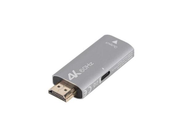 Adaptor hdmi(m)  displayport(f) 4k argintiu