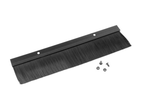 Panou intrare cabluri cu perii 19" negru  ak-1102-b