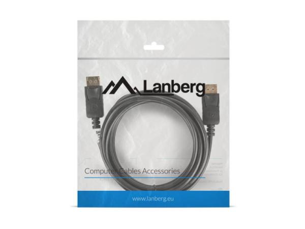 Cablu displayport m/m 19 pini v1.2 3 m 4k negru