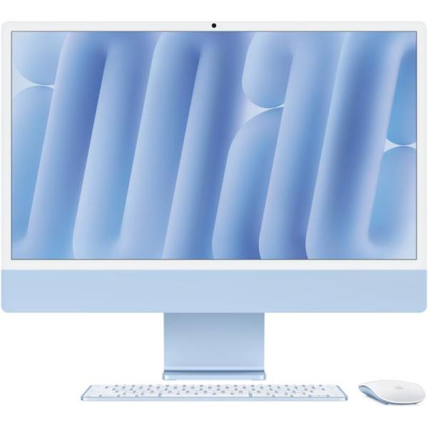 Apple imac 24" retina 4.5k/ apple m4 (cpu 8-core, gpu 8-core, neural engine 16-core)/16gb/512gb - blue - int kb (2024) - cto from mwuf3ro/a