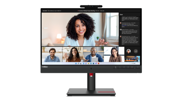 Monitor  lenovothinkvision t24mv-30; 23.8"ips, fhd (1920x1080), 16:9, brightness: 250 cd/m², contrast ratio: 1000:1, response time: 4ms (extreme mode) / 6ms (typical mode), dot / pixel per inch: 93 dpi, color gamut: 99% srgb, view angle: 178° / 178°, stan