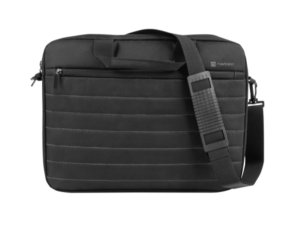 Geanta laptop natec taruca, compatibilitate dimensiune laptop 14.1", 1 compartiment, material polyester 600d, negru