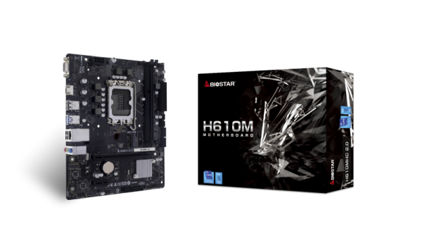 Biostar h610mhc 2.0. processor manufacturer: intel, processor socket: lga 1700, compatible processor series: intel® celeron®, intel core i3 12th gen, intel core i3 13th gen, intel core i3 14th gen, intel.... supported memory types: ddr4-sdram, maximum int