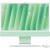 Apple imac 24" retina 4.5k/ apple m4 (cpu 8-core, gpu 8-core, neural engine16-core)/16gb/1tb - green - int kb (2024) (cto from mwue3ro/a)