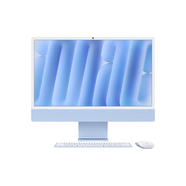 Apple imac 24" retina 4.5k/ apple m4 (cpu 10-core, gpu 10-core, neural engine16-core)/16gb/1tb - blue - int kb (2024) (cto from mwv33ro/a)