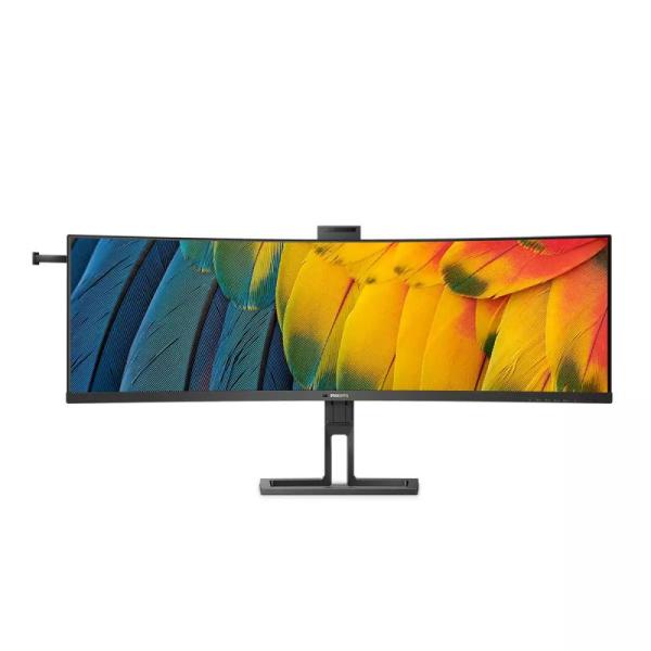 Monitor philips 44.5" 45b1u6900ch/00, curvature: 1500r, diagonal (inch): 44.5, diagonal (cm): 113, aspect ratio: 32:9, panel: lcd va, resolution: 5120x1440, refresh rate: 75hz, response time gtg: 4ms, brightness (max): 450 cd/m², contrast (static) : 3000: