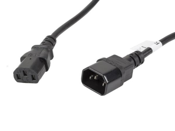 Cablu iec 320 c13  c14 5 m vde negru