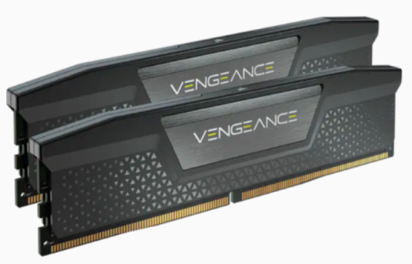 Memorie ram corsair vengeance ddr5 16gb (2x8), 5200mhz, cl40, 1.25v xmp 3.0 black