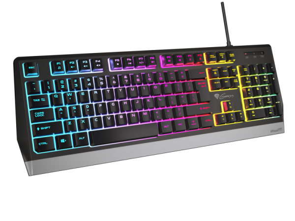 Genesis rhod 300 rgb. keyboard form factor: full-size (100%). keyboard style: straight. connectivity technology: wired, device interface: usb, keyboard key switch: membrane, keyboard layout: qwerty, keyboard number of keys: 104. backlight type: rgb led. c