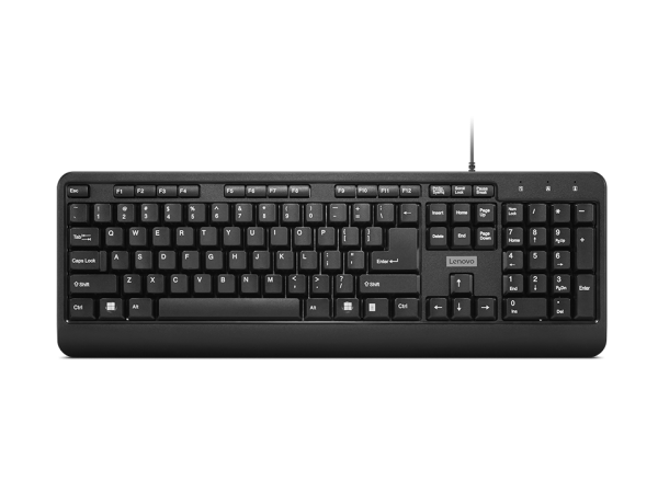 Tastatura lenovo 160 wired,  interfata tastatura: usb, numar taste: 104, lungime cablu: 1.5m, culoare: negru, tehnoligie: cu fir, dimensiuni (mm): 447 x 25 x 152, greutate: 524g, garantie: 1 an