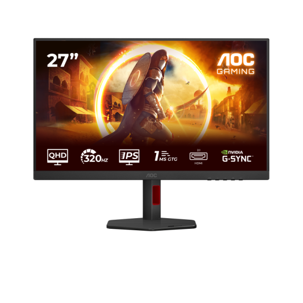 Monitor aoc 27" q27g4sru, diagonal (inch): 27, diagonal (cm): 68, aspect ratio: 16:9, panel: fast ips, resolution: 2560x1440, refresh rate: 320hz, response time gtg: 1ms, response time mprt: 0.3ms, brightness (max): 450 cd/m², contrast (static) : 1000:1, 
