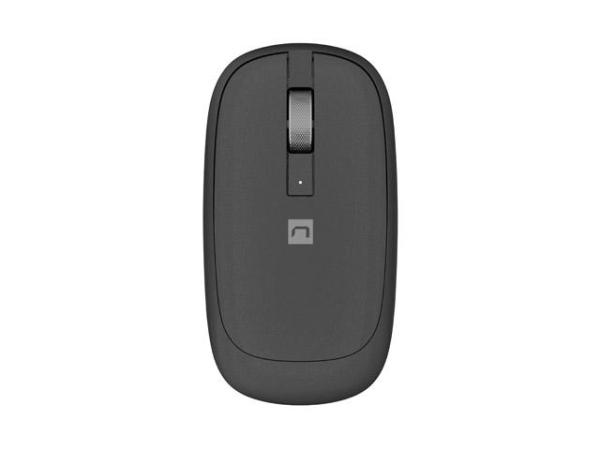 Mouse wireless natec lark, rezolutie 400dpi, 3 butoane, baterii 1x aa, negru