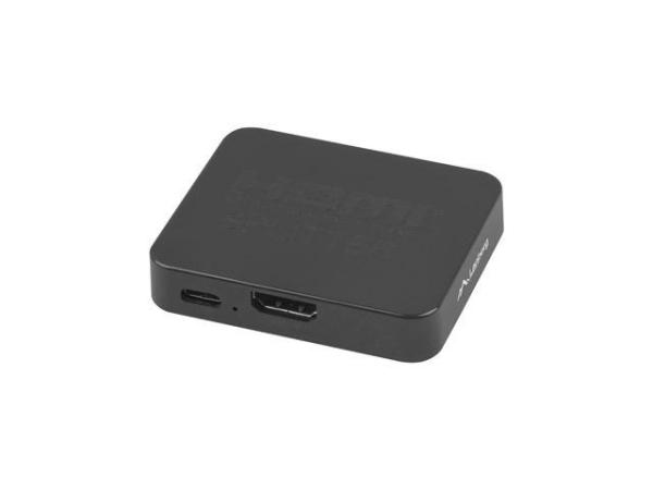 Splitter video lanberg hdmi->2x hdmi 4k, rezolutie maxima 3840 x 2160 px, lungime cablu 80cm, negru