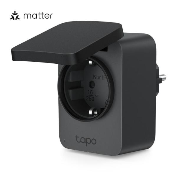 Smart wifi outdoor plug tapo p410m, ieee 802.11b/g/n, bluetooth (for setup only), 2.4 ghz wi-fi, ip54, 200-250 v~, 50/60 hz