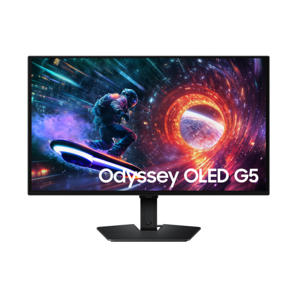 Monitor samsung 27" ls27fg500suxen, diagonal (inch): 27, diagonal (cm): 68, aspect ratio: 16:9, panel: oled, resolution: 2560x1440, refresh rate: 180hz/144hz, response time gtg: 0.03ms, brightness (max): 200 cd/m², contrast (static) : 1m:1, viewing angle: