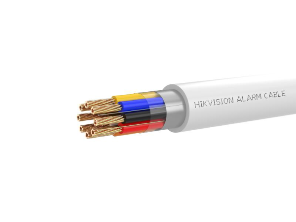 Cablu alarma hikvision ds-1ac8apl1; 8 fire: 8×0.22 mm2, rezistenta foc: cpr eca, material cupru integral, cutie 100 metri.