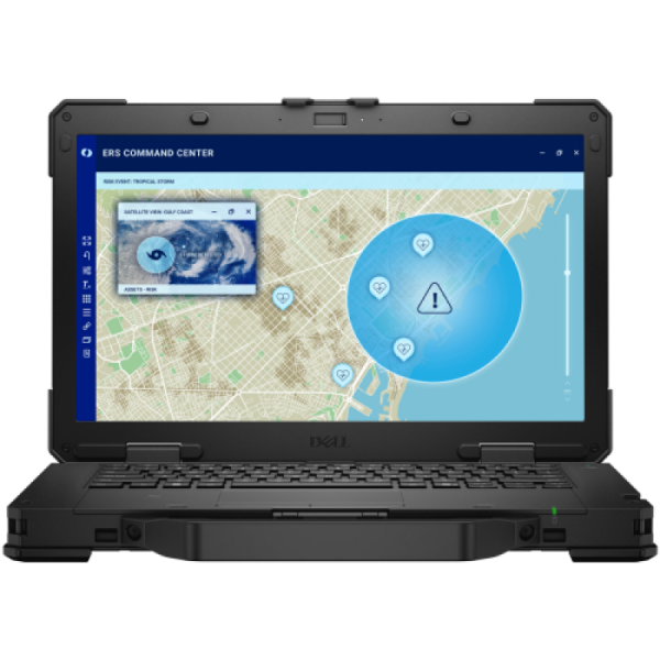 Laptop dell pro rugged 14 rb14250, rugged notebook engineered for harsh and industrial environments, reinforced chassis with rigid handle and docking pogo connector with antenna passthrough, 14" non-touch fhd display (1920 x 1080), 60 hz, wva, anti-glare,