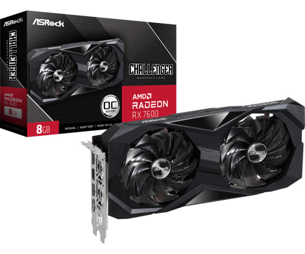 Placa video asrock radeon rx7600 8gb