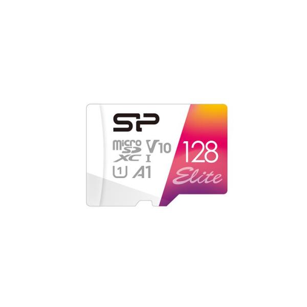 Silicon power elite. capacity: 128 gb, flash card type: microsdxc, flash memory class: class 10, internal memory type: uhs-i, read speed: 100 mb/s, uhs speed class: class 1 (u1), video speed class: v10. protection features: shock resistant, waterproof, x-