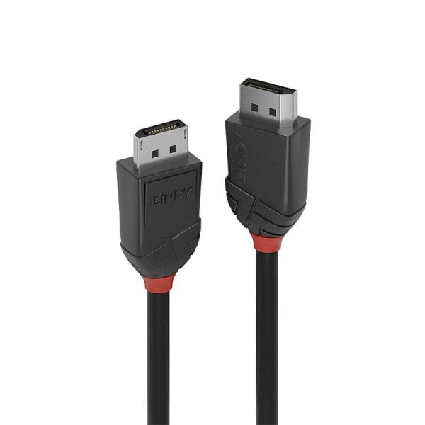 Cablu lindy 1.m displayport 1.2, black