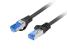 Patch cord cat.6a s/ftp lszh cca 2 m negru, fluke passed