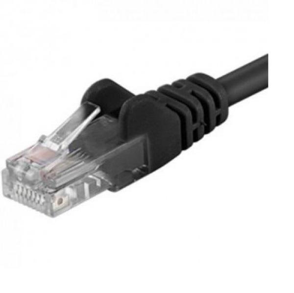 Patchcord utp rj45-rj45 cat.6 0.5m negru, utp-6-0.5-bk, pachcord din cupru