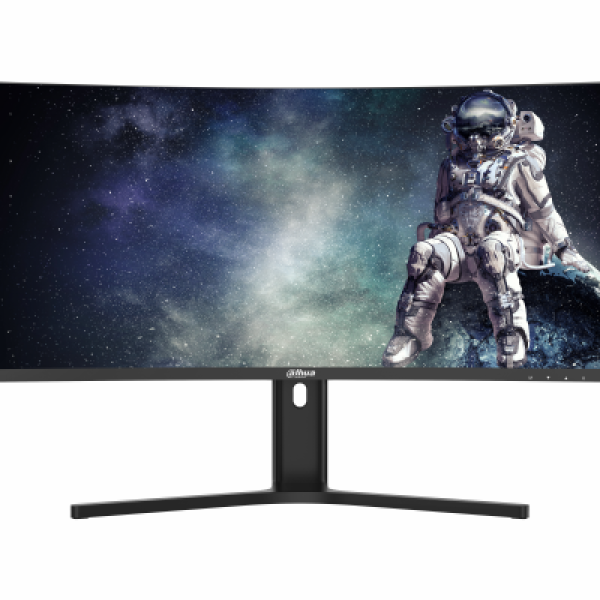 Monitor dahua 34" dhi-lm34-e330ca, curvature: 1500r, diagonal (inch): 34, diagonal (cm): 86, aspect ratio: 21:9, panel: va, resolution: 3440x1440, refresh rate: 200hz, response time mprt: 1ms, brightness (max): 300 cd/m², contrast (static) : 3500:1, viewi