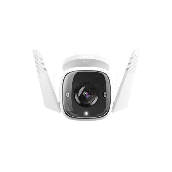 Outdoor security wi-fi camera, 2-pack spec: 2k (2304x1296), 2.4 ghz, 2t2r, 2 × external antennas, 1 × ethernet port feature: smart ai detection and notifications (motion, people), sound and light alarm, remote control, two-way audio, voice control (works 