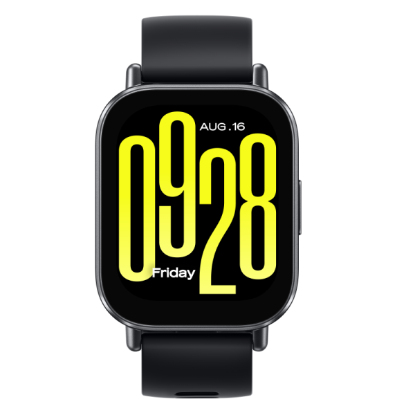 Xiaomi redmi watch 5 active. display diagonal: 5.08 cm (2"), display technology: lcd, display resolution: 320 x 385 pixels, touchscreen. battery capacity: 470 mah. weight: 42.2 g. band material: thermoplastic polyurethane (tpu), band colour: black